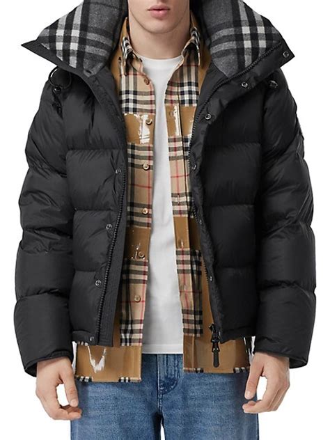 Shop Burberry Lockwell Hooded Puffer Jacket .